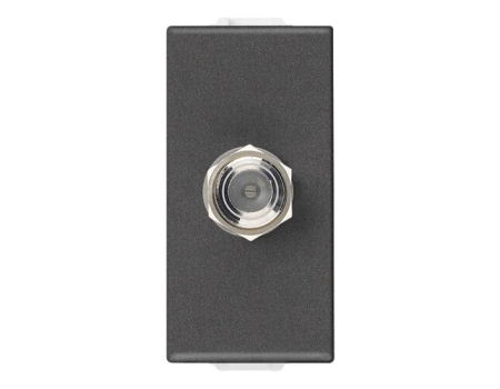 09318.CM TV Priza coaxiala tip  F 1 modul,  Seria NEVE