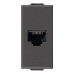 Priza internet modulara , Priza calculator modulara RJ45 neagra, розетка интернет RJ45, розетка компьютерная черная