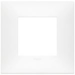 09662.11 Накладка (рамка) Neve UP 2 модуля  матовая белая