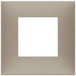 09662.12 Накладка (рамка) Neve UP 2 модуля  матовая коричнево-серая