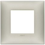 09662.22 Накладка (рамка) Neve UP 2 модуля  цвет: матовый никель