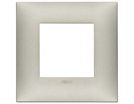 09662.22 Placa (rama) decorativa Neve UP 2 module, culoarea  Nichel mat