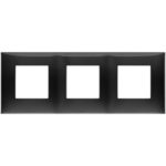 09666.04 Накладка (рамка) Neve UP 6 модулей (2+2+2) черная