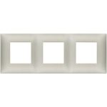09666.22 Placa (rama) decorativa Neve UP 6 (2+2+2) module, culoarea  Nichel mat