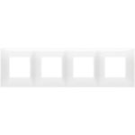 09668.01 Placa (rama) decorativa Neve UP 8 (2+2+2+2) module, culoarea  alba (Total Look)