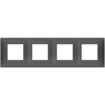 09668.14 Placa (rama) decorativa Neve UP 8 (2+2+2+2) module, culoarea  Carbon mat (Total Look)