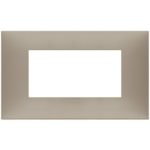 09674.12 Накладка (рамка) Neve UP 4 модуля  матовая коричнево-серая