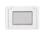 vimar neve up placa ermetica decorativa IP55, placa ermetica pentru priza alba