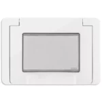 Priză exterioară IP55, vimar neve up placa ermetica decorativa IP55, placa ermetica pentru priza alba