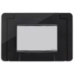 Priză exterioară IP55, vimar neve up placa ermetica decorativa IP55, placa ermetica pentru priza neagra