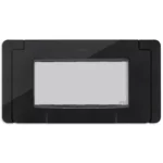 Priză exterioară Vimar IP55, vimar neve up placa ermetica decorativa IP55, placa ermetica pentru priza neagra
