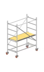 schela din aluminiu modulara cu prindere cu cleme millenium svelt, schela metalica, строительные леса из алюминия