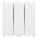 14003 Intrerupator  3 clape, 2 module,  Seria Plana