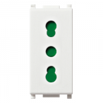 14203.AB Розетка антибактериальная 1 модуль, Серия Plana