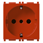 14209.R Розетка 2 модуля, Серия Plana