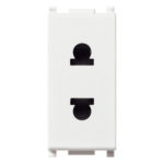 14234 Розетка  USA+EU, 1 модуль цвет белый, Серия Plana