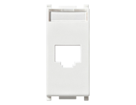 14338.C Адаптер RJ45 AMP Avaya 1 модуль белый, Серия Plana