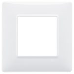 14642.01 Placa (rama) decorativa PLANA, 2 module, culoarea BIANCO