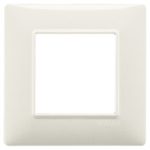 14642.06 Накладка (рамка) PLANA, 2 модуля BIANCO GRANITO