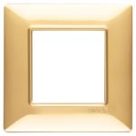 14642.24  Накладка (рамка) PLANA, 2 модуля ORO LUCIDO