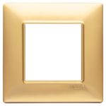 14642.25 Placa (rama) decorativa PLANA, 2 module, culoarea ORO OPACO