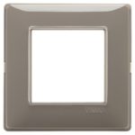 14642.40 Placa (rama) decorativa PLANA, 2 module, culoarea REFLEX CENERE