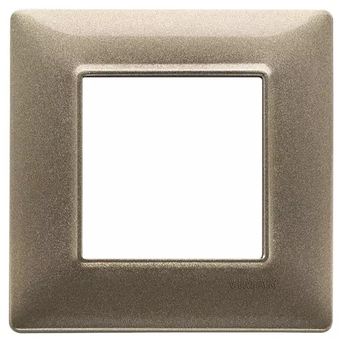 14642.70 Placa (rama) decorativa PLANA, 2 module, culoarea bronzo metallizzato