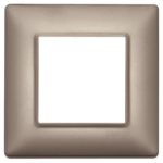 14642.74 Накладка (рамка) PLANA, 2 модуля NICHEL PERLATO