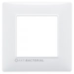 14642.AB.01 Накладка (рамка) PLANA, антибактериальная 2 модуля BIANCO