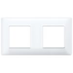 14643.01 Placa (rama) decorativa PLANA, 4 (2+2) module, culoarea BIANCO