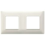 14643.06 Накладка (рамка) PLANA, 4 модуля (2+2) BIANCO GRANITO