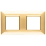 14643.24 Накладка (рамка) PLANA, 4 модуля (2+2) oro lucido