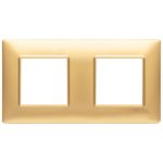 14643.25 Placa (rama) decorativa PLANA, 4 (2+2) module, culoarea ORO OPACO