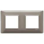 14643.40 Placa (rama) decorativa PLANA, 4 (2+2) module, culoarea Reflex cenere