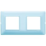 14643.45 Накладка (рамка) PLANA, 4 модуля (2+2) Reflex acqua