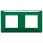 14643.47 Накладка (рамка) PLANA, 4 модуля (2+2) Reflex smeraldo