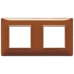 14643.49 Накладка (рамка) PLANA, 4 модуля (2+2) Reflex tabacco