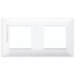 14643.AB.01 Placa (rama) decorativa PLANA, antibacteriana 4 (2+2) module, culoarea BIANCO