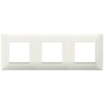 14644.02 Placa (rama) decorativa PLANA, 6 (2+2+2) module, culoarea AVORIO