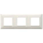 14644.06 Накладка (рамка) PLANA, 6 модулей (2+2+2) bianco granito