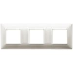 14644.21 Placa (rama) decorativa PLANA, 6 (2+2+2) module, culoarea  nichel opaco