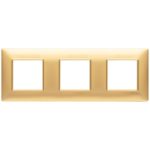 14644.25 Накладка (рамка) PLANA, 6 модулей (2+2+2) int71 oro opaco