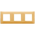 14644.43 Placa (rama) decorativa PLANA, 6 (2+2+2) module, culoarea Reflex ambra