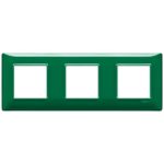 14644.47 Накладка (рамка) PLANA, 6 модулей (2+2+2) Reflex smeraldo