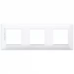 14644.AB.01 Накладка (рамка) PLANA, антибактериальная 6 (2+2+2) модуля BIANCO