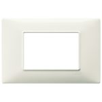 14653.02 Placa (rama) decorativa PLANA, 3 module, culoarea AVORIO