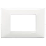 14653.41 Placa (rama) decorativa PLANA, 3 module, culoarea REFLEX NEVE