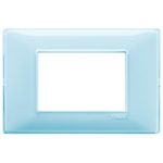 14653.45 Placa (rama) decorativa PLANA, 3 module, culoarea REFLEX ACQUA