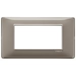 14654.40 Placa (rama) decorativa PLANA, 4 module, culoarea  REFLEX CENERE