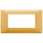 14654.43 Накладка (рамка) PLANA, 4 модуля  REFLEX  AMBRA